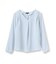 【UVケア/吸水速乾/エコ】タックデザインブラウス
