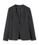 【定番スーツ/洗える/UVケア】ストレッチノーカラージャケット