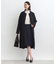 【定番スーツ／洗える】スラブツィードAラインスカート