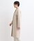 【WEB限定/ウール100%】ノーカラーロングコート