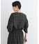 【洗える／SETUP可能／超軽量】袖タックチェック柄ブラウス