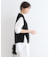 【洗える】アシンメトリーニットベスト