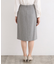 【定番スーツ／洗える／メランジ】ストレートスカート