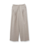 【ウール混】ネップヘリンボーン ワイドパンツ