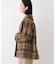 【日本製】ビッグチェック柄ショートコート