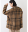 【日本製】ビッグチェック柄ショートコート