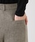 【日本製】ツイードワイドタックパンツ