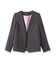 【日本製／トリアセテート混】スタイルアップ ノーカラージャケット