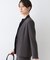【日本製／トリアセテート混】スタイルアップ ノーカラージャケット