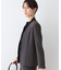 【日本製／トリアセテート混】スタイルアップ ノーカラージャケット