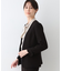 【日本製／トリアセテート混】スタイルアップ ノーカラージャケット