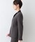 【日本製／トリアセテート混】スタイルアップ ノーカラージャケット