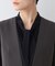 【日本製／トリアセテート混】スタイルアップ ノーカラージャケット