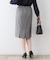 【日本製／インポート素材】ウールストレッチ ストレートスカート