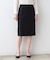 【日本製／インポート素材】ウールストレッチ ストレートスカート
