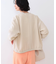 【洗える】凹凸素材シンプルブルゾン
