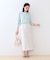 【スタイルUP】フリンジ調ジャカード ストレートラインスカート