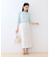【スタイルUP】フリンジ調ジャカード ストレートラインスカート