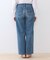 【春の新色登場！褒められデニム】ワイドストレート デニムパンツ