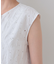【洗える】フラワーカット刺繍ノースリーブブラウス
