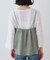 【2点セット／洗える】カセット服 キャミ＆ブラウス セットトップス