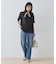 【洗える】裾シアー半袖トップス