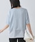 【洗える】裾シアー半袖トップス