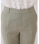 【日本製】リネンライクテーパードパンツ
