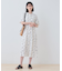 【洗える／UVケア／羽織り可能】フラワー柄前あきワンピース