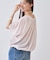 【洗える／体型カバー】シャーリングシアートップス