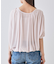 【洗える／体型カバー】シャーリングシアートップス