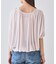【洗える／体型カバー】シャーリングシアートップス