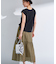 【2点セット／着回し◎】ノースリーブ＆ティアードスカート カセット服