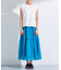【2点セット／着回し◎】ノースリーブ＆ティアードスカート カセット服