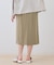 【シワになりにくい】コットンライクストレートスカート