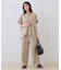 【SETUP可能/涼しい】コットンワイドパンツ