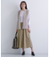 レザー調ギャザースカート