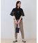 チュールスリーブカットソー