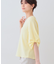 【洗える】タックデザインスリーブ ジャージトップス