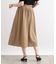 【洗える／SETUP可能／ワッシャー素材】タックデザインスカート