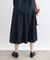 【洗える／SETUP可能／ワッシャー素材】タックデザインスカート