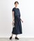 【洗える／SETUP可能／ワッシャー素材】タックデザインスカート