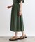 【洗える／SETUP可能／ワッシャー素材】タックデザインスカート