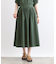 【洗える／SETUP可能／ワッシャー素材】タックデザインスカート