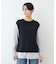 【洗える】ニット＆ブラウス 重ね着風トップス