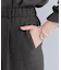 【洗える／セットアップ可能】凹凸ストレッチ素材ストレートパンツ