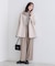 【配色デザイン／ミドル丈】ウールリバー テントラインコート