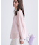 【キッドモヘア素材】ラウンドヘムニット