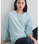 【キッドモヘア素材】ラウンドヘムニット