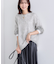 【キッドモヘア素材】ラウンドヘムニット